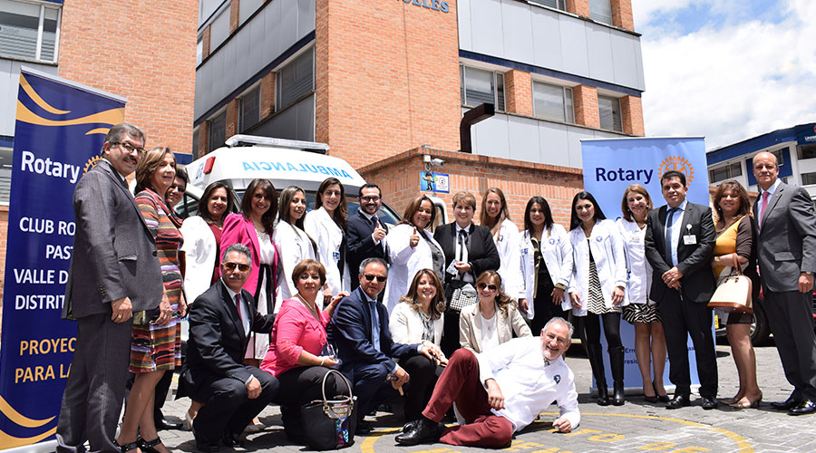 Clubes Rotarios de Europa y Club Rotario Pasto Valle de Atriz donan ambulancia al Hospital