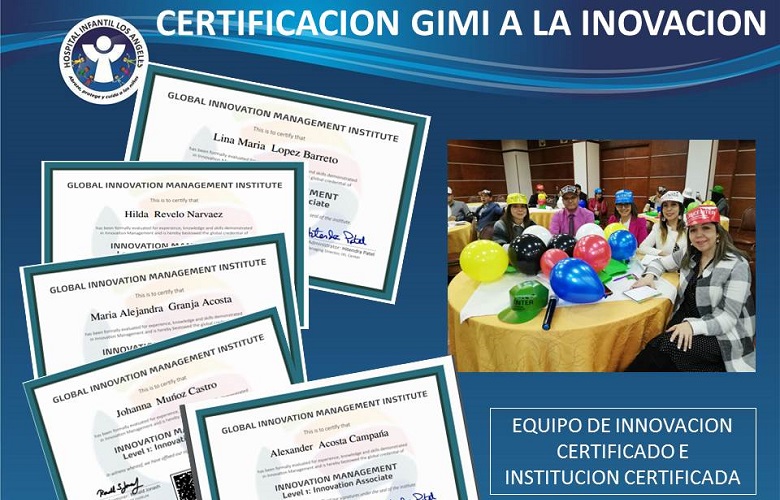 Hospital Infantil Los Ángeles recibió certificado en Gestión de la Innovación Empresarial
