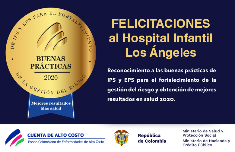Hospital Infantil Los Ángeles recibió premio a sus resultados de gestión del riesgo en cáncer en pacientes menores de 18 años