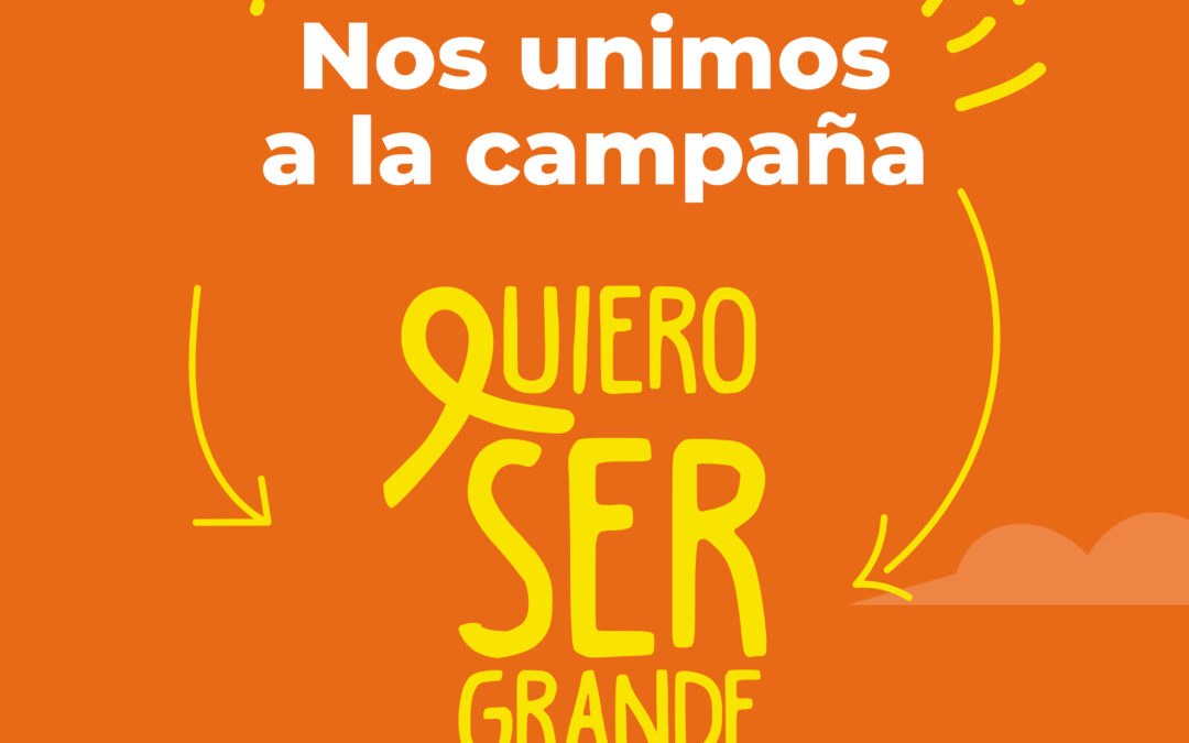 Instituciones a nivel nacional unidas en la campaña «Quiero ser grande»