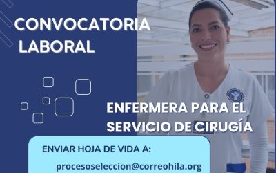 Convocatoria Laboral: Enfermera para el Servicio de Cirugía