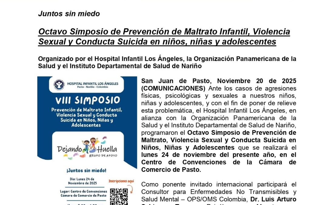 VIII Simposio de Prevención de Maltrato Infantil, Violencia Sexual y Conducta Suicida en Niños, Niñas y Adolescentes