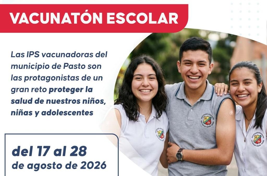 Sábado 22 de agosto: Vacunatón Escolar